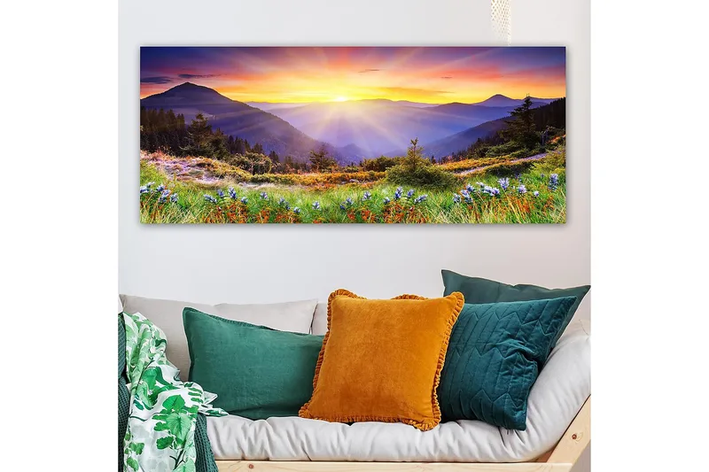 Canvasbilde YTY Landscape & Nature Flerfarget - 120x50 cm - Innredning - Bilder & kunst - Lerretsbilder