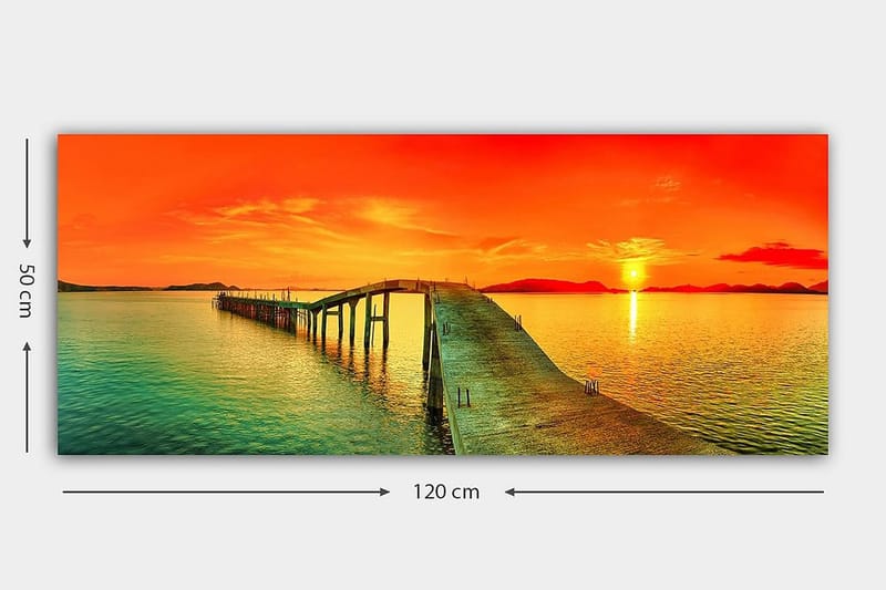 Canvasbilde YTY Landscape & Nature Flerfarget - 120x50 cm - Innredning - Bilder & kunst - Lerretsbilder