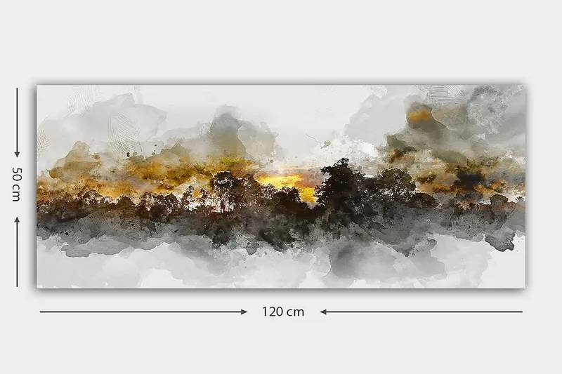 Canvasbilde YTY Landscape & Nature Flerfarget - 120x50 cm - Innredning - Bilder & kunst - Lerretsbilder