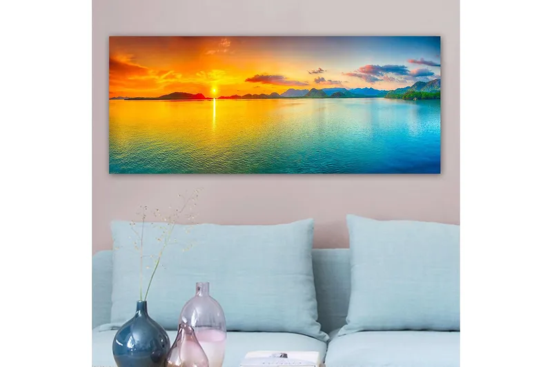 Canvasbilde YTY Landscape & Nature Flerfarget - 120x50 cm - Innredning - Bilder & kunst - Lerretsbilder