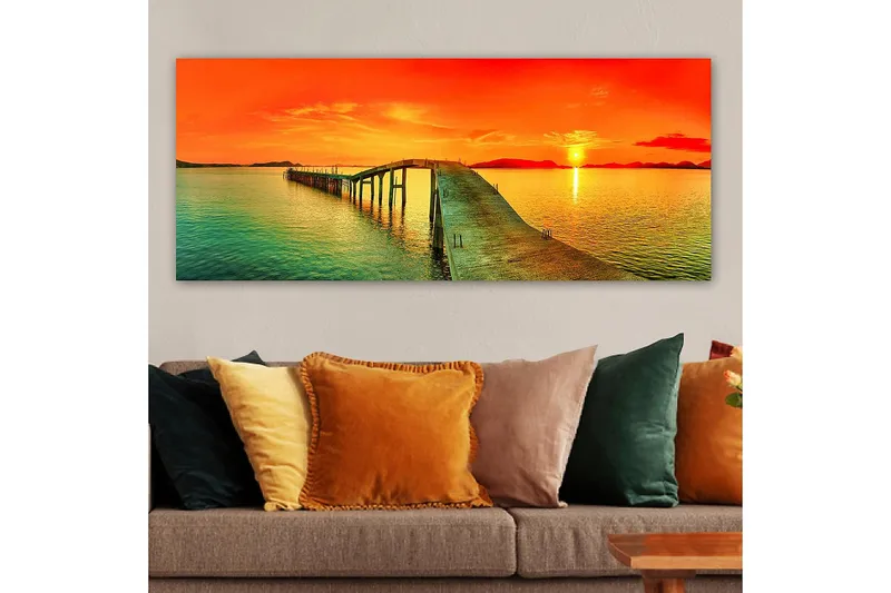 Canvasbilde YTY Landscape & Nature Flerfarget - 120x50 cm - Innredning - Bilder & kunst - Lerretsbilder