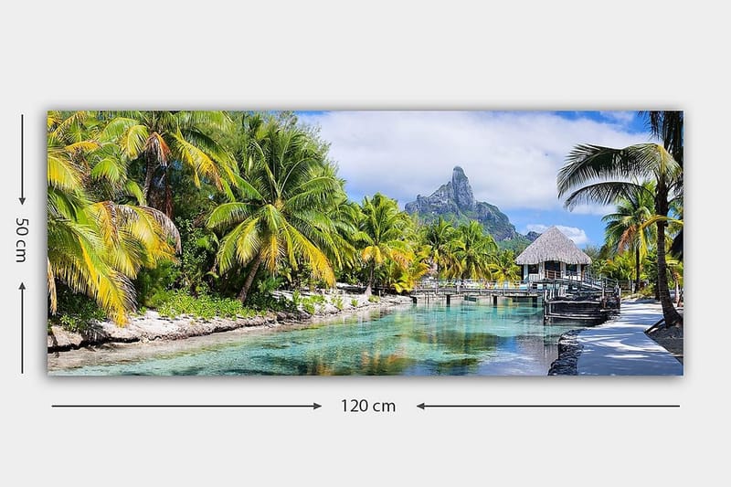 Canvasbilde YTY Landscape & Nature Flerfarget - 120x50 cm - Innredning - Bilder & kunst - Lerretsbilder