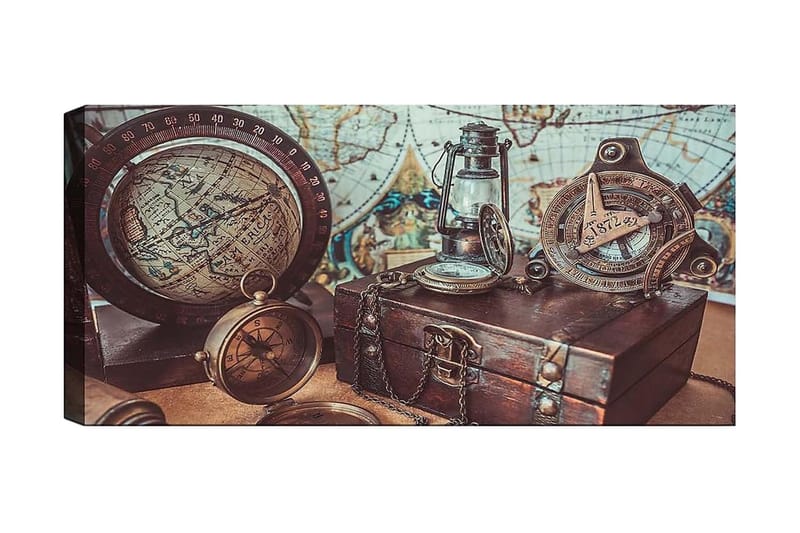 Canvasbilde YTY Map Flerfarget, 120x50 cm