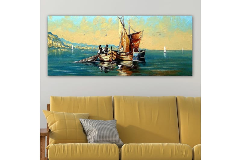 Canvasbilde YTY Nautical & Beach Flerfarget - 120x50 cm - Innredning - Bilder & kunst - Lerretsbilder