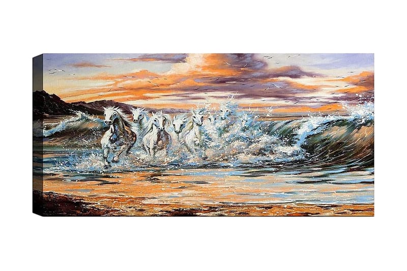 Canvasbilde YTY Nautical & Beach Flerfarget - 120x50 cm - Innredning - Bilder & kunst - Lerretsbilder