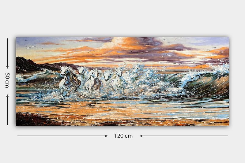 Canvasbilde YTY Nautical & Beach Flerfarget - 120x50 cm - Innredning - Bilder & kunst - Lerretsbilder