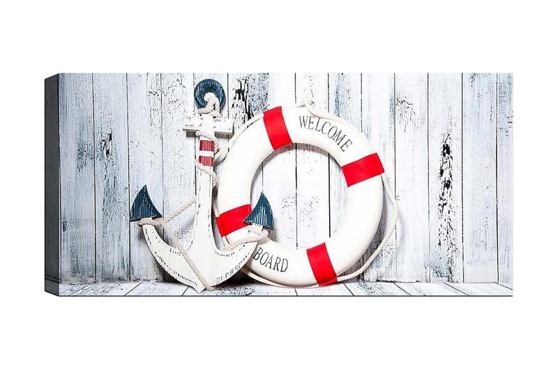 Canvasbilde YTY Nautical & Beach Flerfarget - 120x50 cm - Innredning - Bilder & kunst - Lerretsbilder