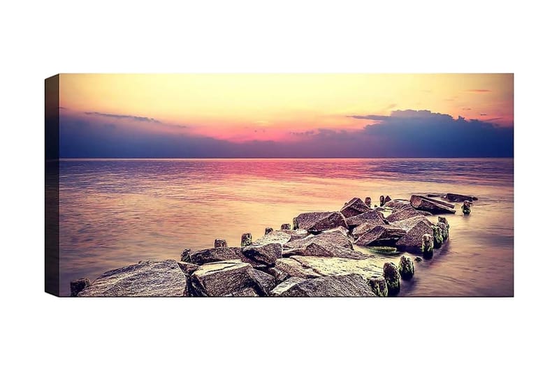 Canvasbilde YTY Nautical & Beach Flerfarget - 120x50 cm - Innredning - Bilder & kunst - Lerretsbilder
