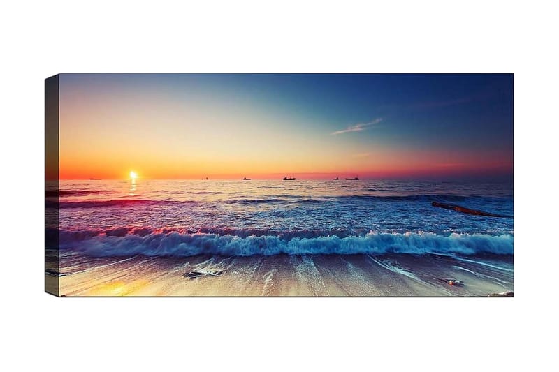 Canvasbilde YTY Nautical & Beach Flerfarget - 120x50 cm - Innredning - Bilder & kunst - Lerretsbilder