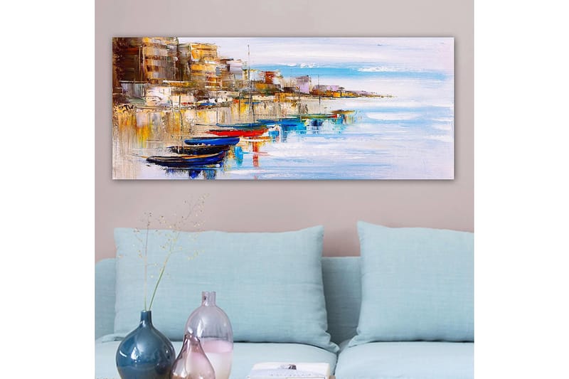 Canvasbilde YTY Nautical & Beach Flerfarget - 120x50 cm - Innredning - Bilder & kunst - Lerretsbilder