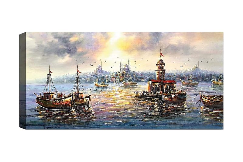 Canvasbilde YTY Nautical & Beach Flerfarget - 120x50 cm - Innredning - Bilder & kunst - Lerretsbilder