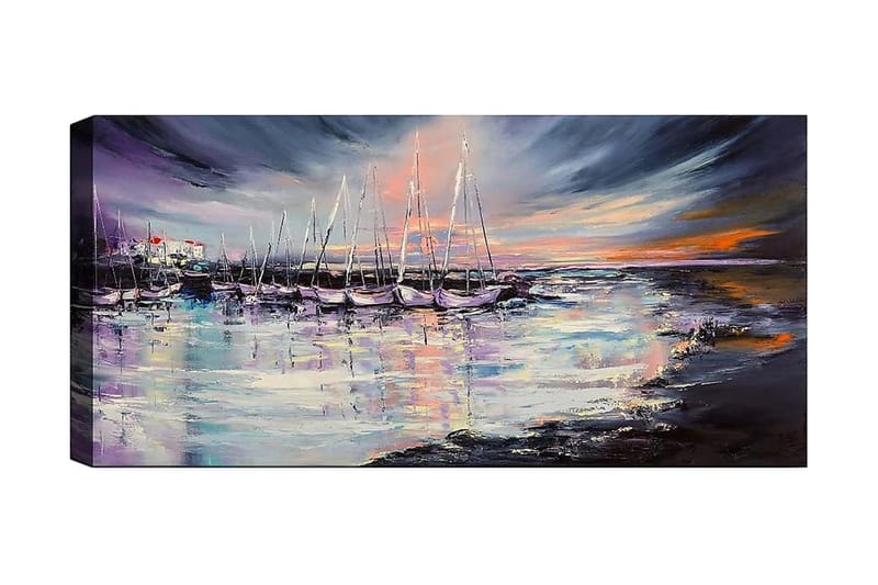 Canvasbilde YTY Nautical & Beach Flerfarget - 120x50 cm - Innredning - Bilder & kunst - Lerretsbilder