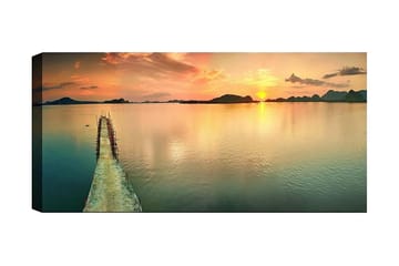 Canvasbilde YTY Nautical & Beach Flerfarget - 120x50 cm - Innredning - Bilder & kunst - Lerretsbilder