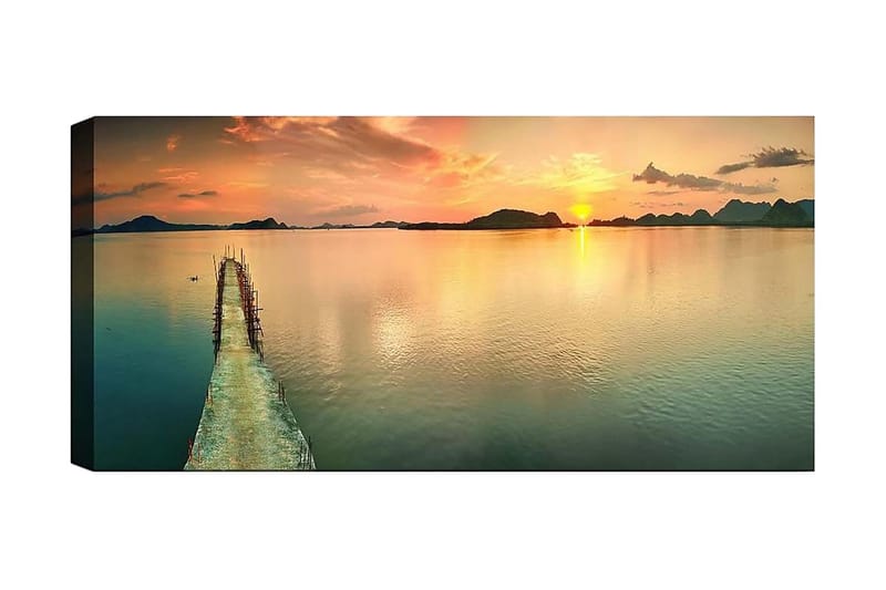 Canvasbilde YTY Nautical & Beach Flerfarget - 120x50 cm - Innredning - Bilder & kunst - Lerretsbilder
