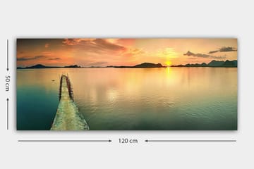 Canvasbilde YTY Nautical & Beach Flerfarget - 120x50 cm - Innredning - Bilder & kunst - Lerretsbilder