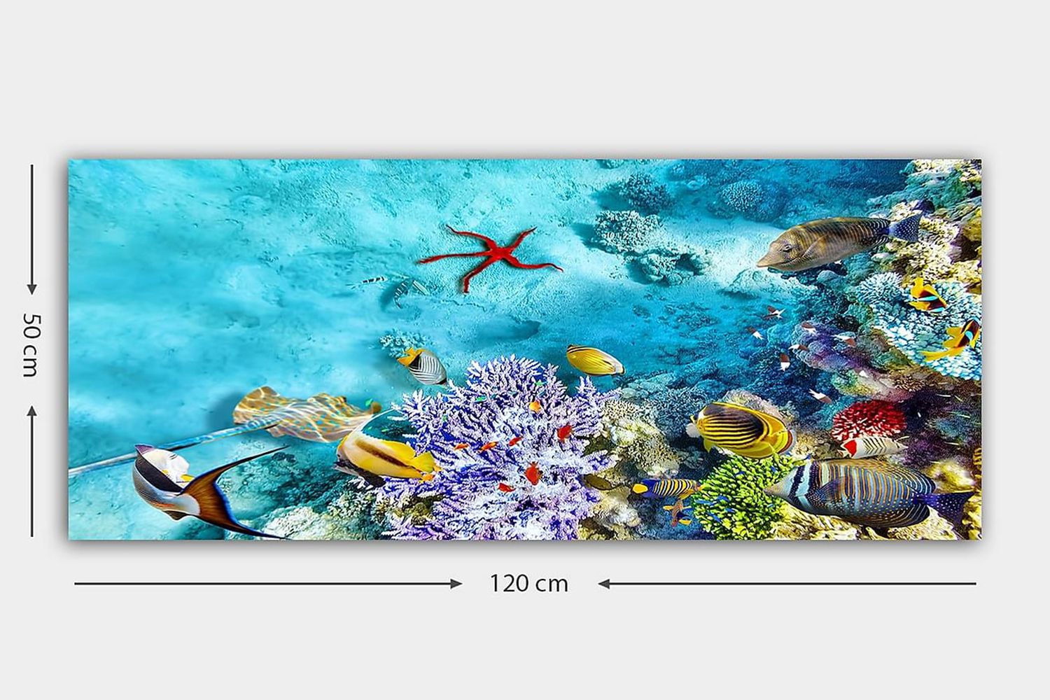 Canvasbilde YTY Nautical & Beach Flerfarget - 120x50 cm - Innredning - Bilder & kunst - Lerretsbilder