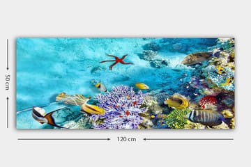 Canvasbilde YTY Nautical & Beach Flerfarget - 120x50 cm - Innredning - Bilder & kunst - Lerretsbilder