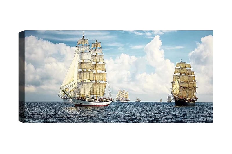 Canvasbilde YTY Nautical & Beach Flerfarget - 120x50 cm - Innredning - Bilder & kunst - Lerretsbilder