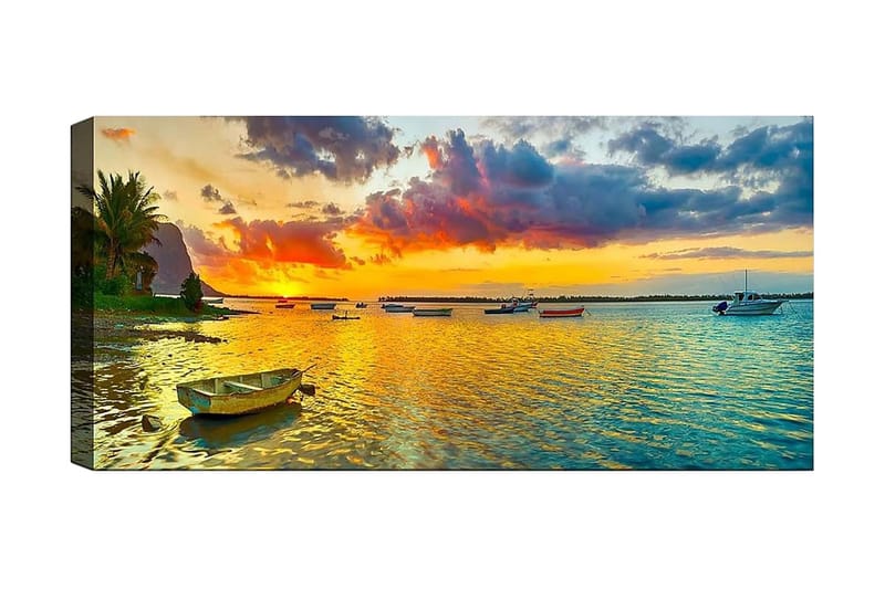 Canvasbilde YTY Nautical & Beach Flerfarget - 120x50 cm - Innredning - Bilder & kunst - Lerretsbilder