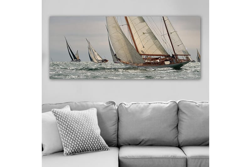 Canvasbilde YTY Nautical & Beach Flerfarget - 120x50 cm - Innredning - Bilder & kunst - Lerretsbilder