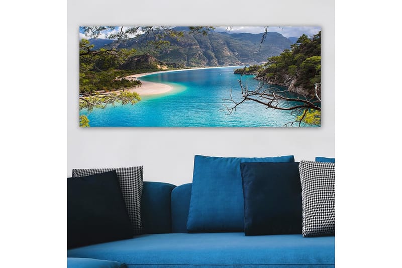 Canvasbilde YTY Nautical & Beach Flerfarget - 120x50 cm - Lerretsbilder