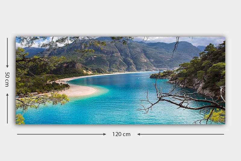 Canvasbilde YTY Nautical & Beach Flerfarget - 120x50 cm - Innredning - Bilder & kunst - Lerretsbilder