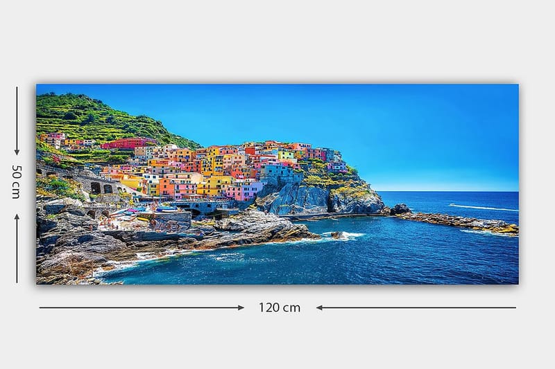 Canvasbilde YTY Nautical & Beach Flerfarget - 120x50 cm - Innredning - Bilder & kunst - Lerretsbilder