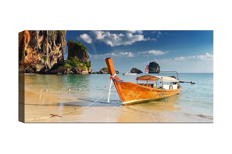 Canvasbilde YTY Nautical & Beach Flerfarget - 120x50 cm - Innredning - Bilder & kunst - Lerretsbilder