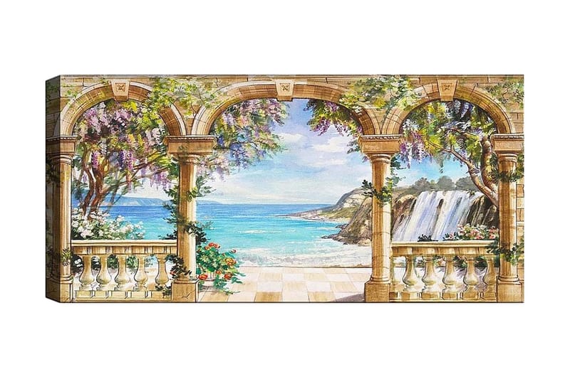 Canvasbilde YTY Nautical & Beach Flerfarget - 120x50 cm - Innredning - Bilder & kunst - Lerretsbilder