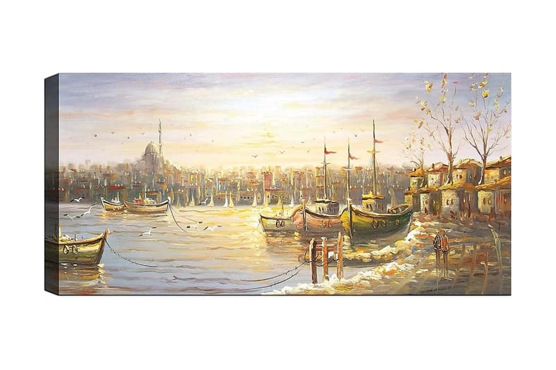 Canvasbilde YTY Nautical & Beach Flerfarget - 120x50 cm - Innredning - Bilder & kunst - Lerretsbilder