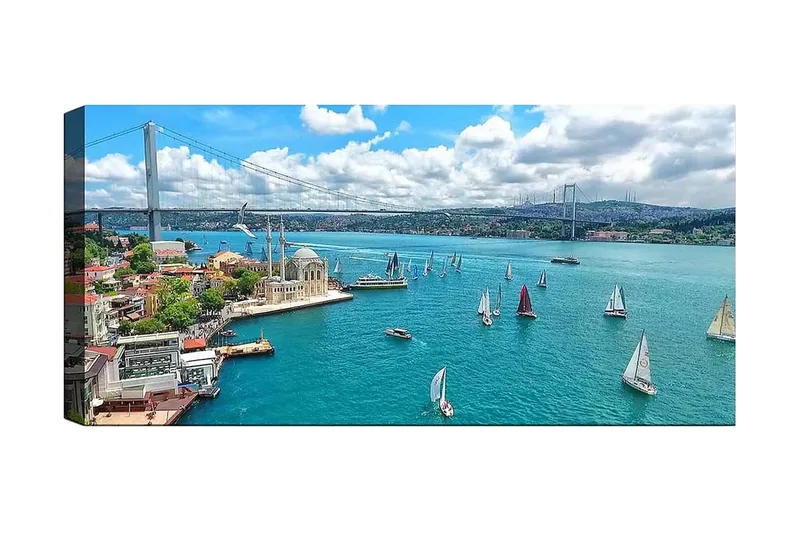 Canvasbilde YTY Nautical & Beach Flerfarget, 120x50 cm