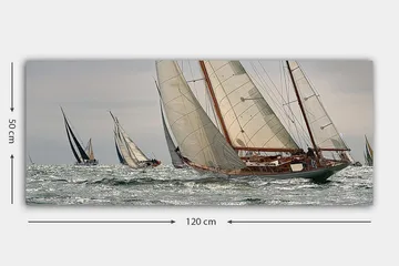 Canvasbilde YTY Nautical & Beach Flerfarget - 120x50 cm - Innredning - Bilder & kunst - Lerretsbilder