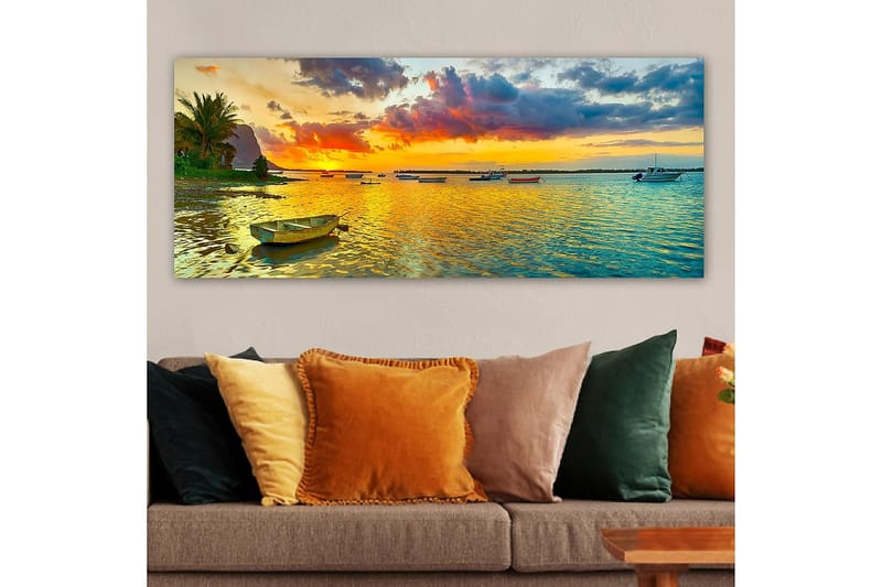 Canvasbilde YTY Nautical & Beach Flerfarget - 120x50 cm - Innredning - Bilder & kunst - Lerretsbilder
