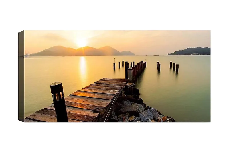 Canvasbilde YTY Nautical & Beach Flerfarget - 120x50 cm - Innredning - Bilder & kunst - Lerretsbilder