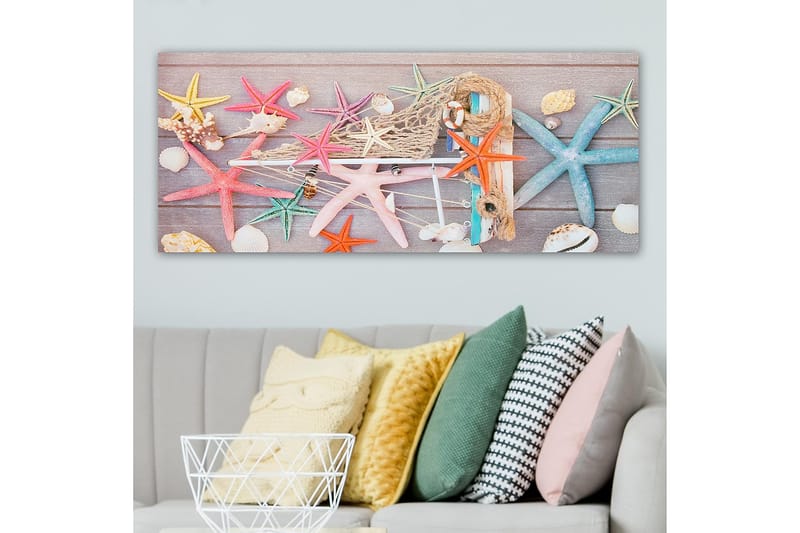 Canvasbilde YTY Nautical & Beach Flerfarget - 120x50 cm - Innredning - Bilder & kunst - Lerretsbilder