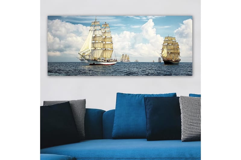 Canvasbilde YTY Nautical & Beach Flerfarget - 120x50 cm - Innredning - Bilder & kunst - Lerretsbilder