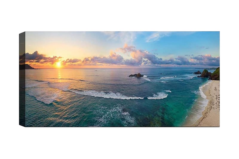 Canvasbilde YTY Nautical & Beach Flerfarget, 120x50 cm