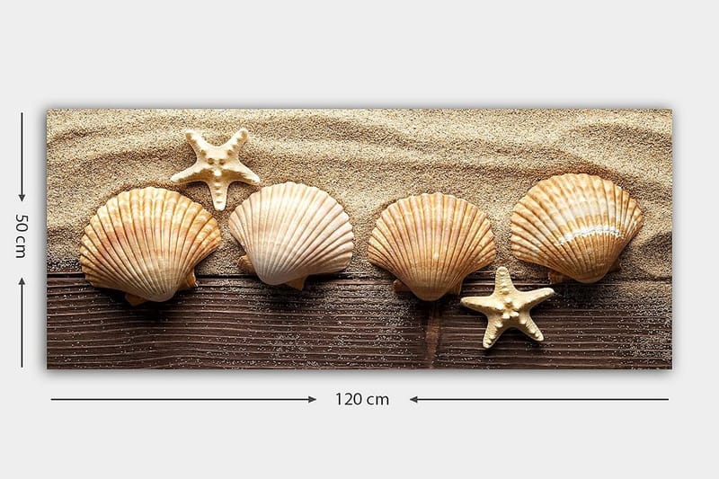 Canvasbilde YTY Nautical & Beach Flerfarget - 120x50 cm - Innredning - Bilder & kunst - Lerretsbilder