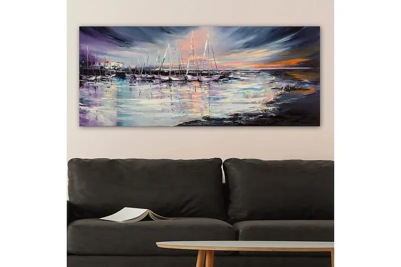 Canvasbilde YTY Nautical & Beach Flerfarget - 120x50 cm - Innredning - Bilder & kunst - Lerretsbilder