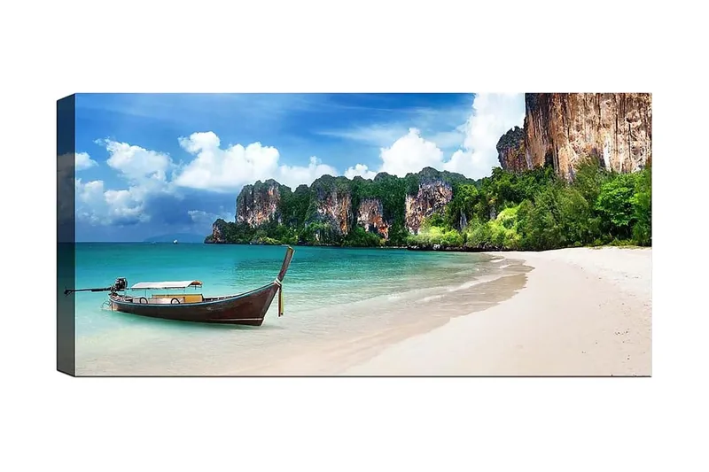 Canvasbilde YTY Nautical & Beach Flerfarget - 120x50 cm - Innredning - Bilder & kunst - Lerretsbilder