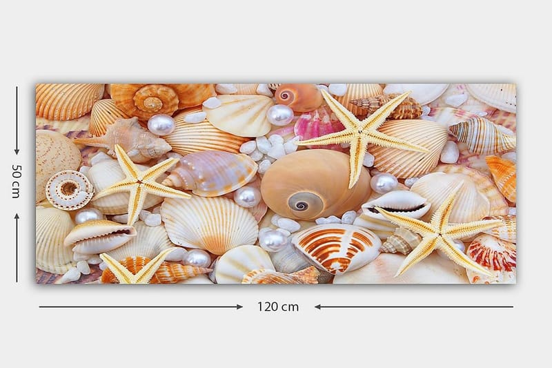 Canvasbilde YTY Nautical & Beach Flerfarget - 120x50 cm - Innredning - Bilder & kunst - Lerretsbilder