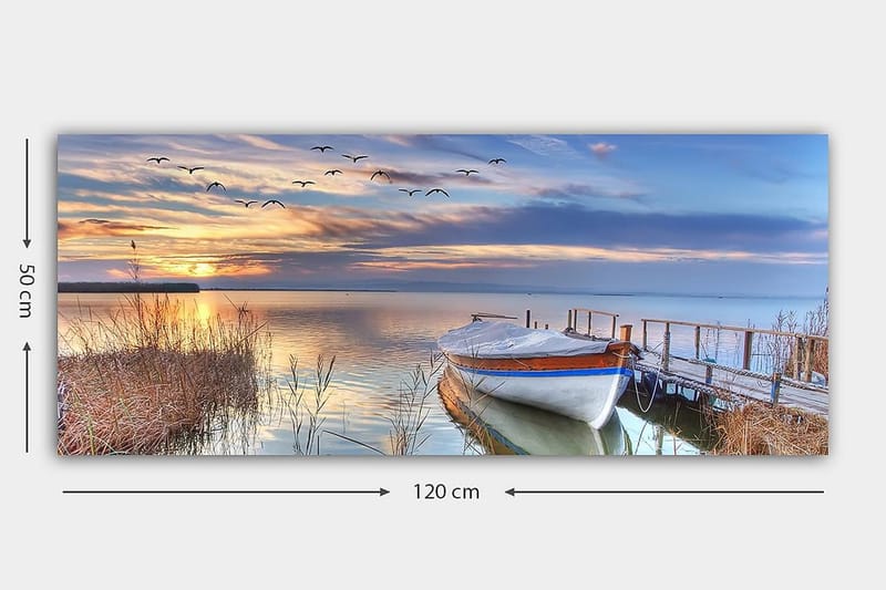 Canvasbilde YTY Nautical & Beach Flerfarget - 120x50 cm - Innredning - Bilder & kunst - Lerretsbilder