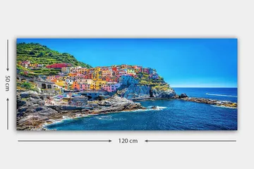Canvasbilde YTY Nautical & Beach Flerfarget - 120x50 cm - Innredning - Bilder & kunst - Lerretsbilder