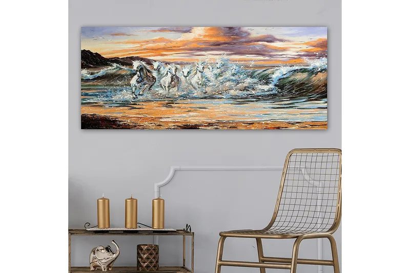 Canvasbilde YTY Nautical & Beach Flerfarget - 120x50 cm - Innredning - Bilder & kunst - Lerretsbilder