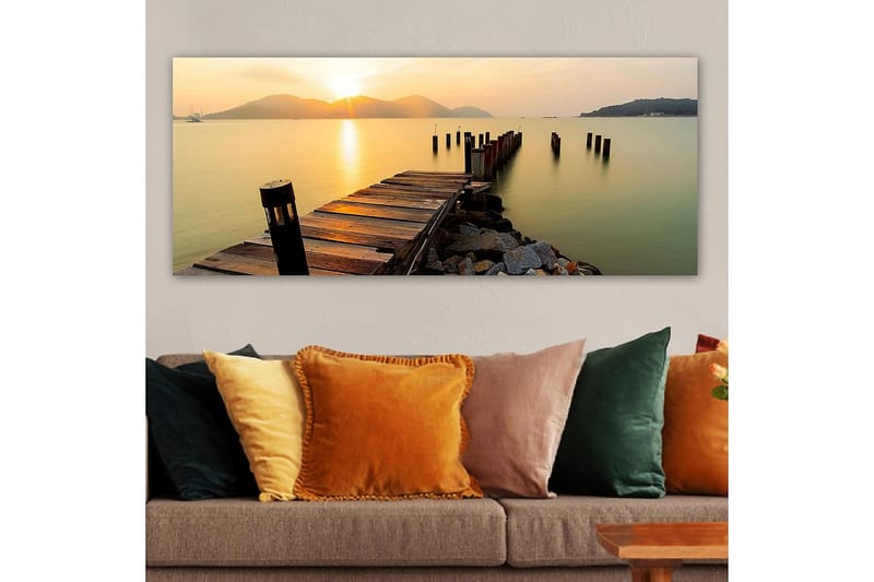 Canvasbilde YTY Nautical & Beach Flerfarget - 120x50 cm - Innredning - Bilder & kunst - Lerretsbilder