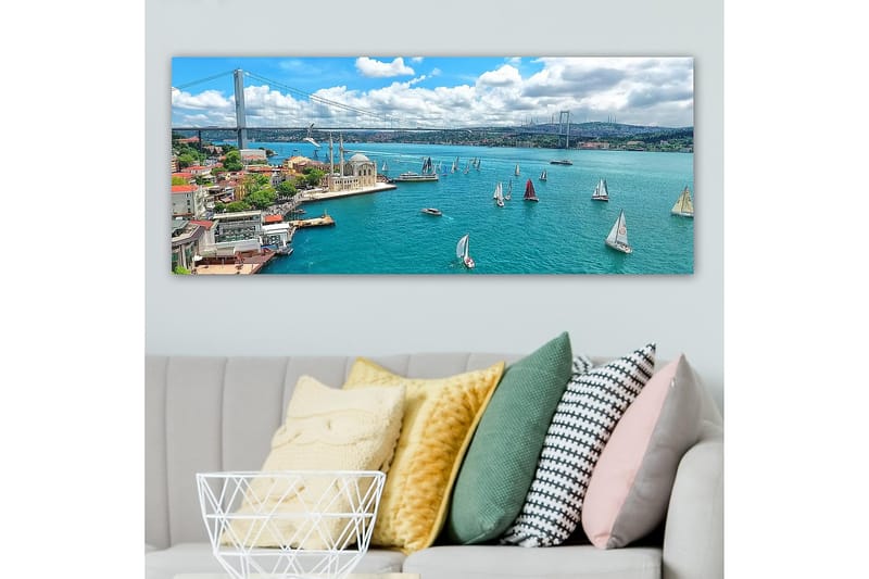 Canvasbilde YTY Nautical & Beach Flerfarget - 120x50 cm - Innredning - Bilder & kunst - Lerretsbilder