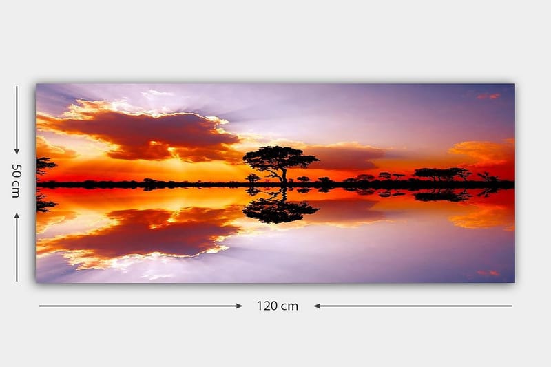 Canvasbilde YTY Nautical & Beach Flerfarget - 120x50 cm - Innredning - Bilder & kunst - Lerretsbilder