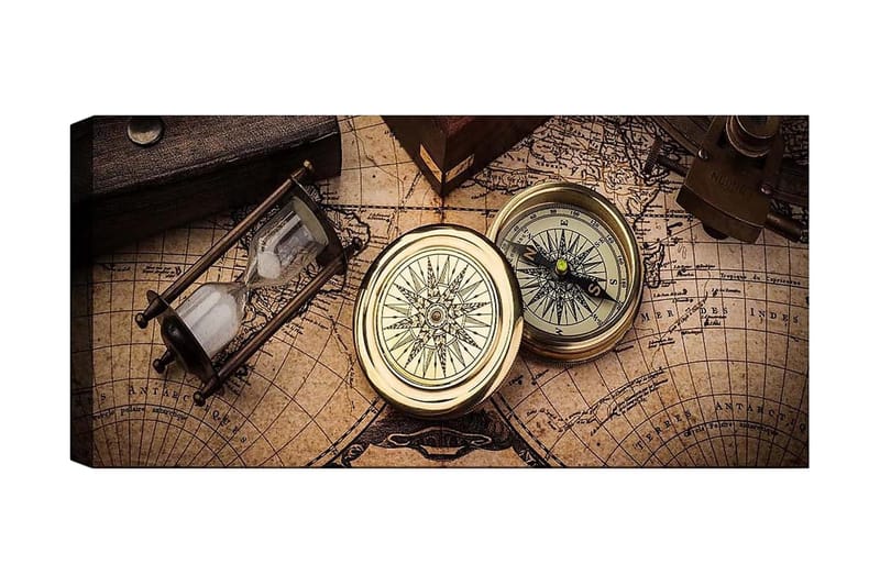 Canvasbilde YTY Nautical & Beach Flerfarget, 120x50 cm