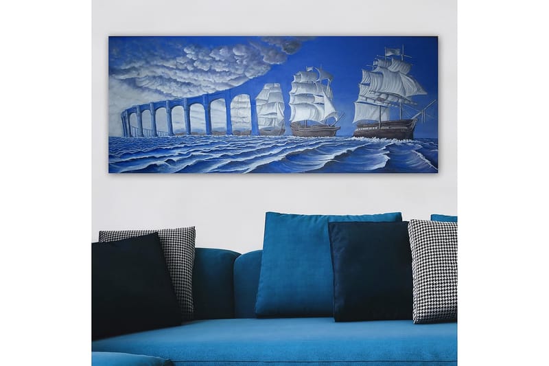 Canvasbilde YTY Nautical & Beach Flerfarget - 120x50 cm - Innredning - Bilder & kunst - Lerretsbilder