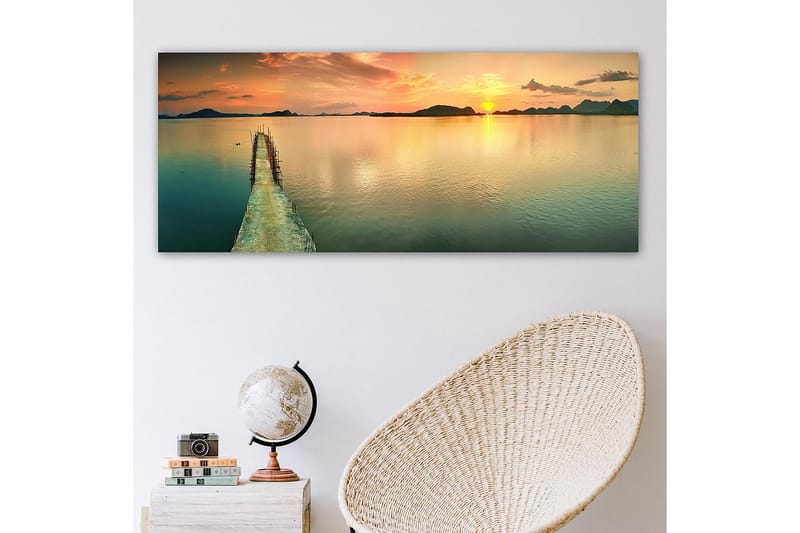 Canvasbilde YTY Nautical & Beach Flerfarget - 120x50 cm - Innredning - Bilder & kunst - Lerretsbilder
